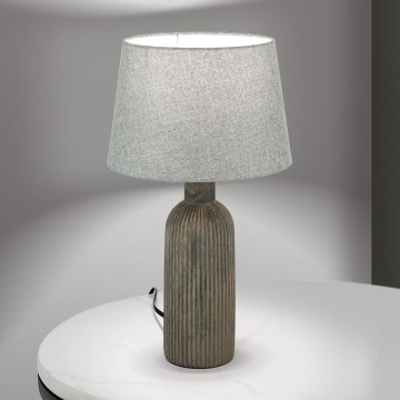 Stolná lampa ORCHID 1xE27/40W/230V keramika hnedá/šedá