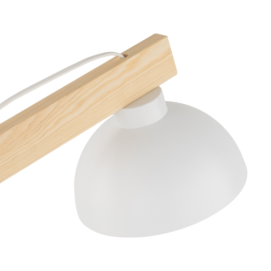 Stolná lampa OSLO 1xE27/15W/230V borovica/biela