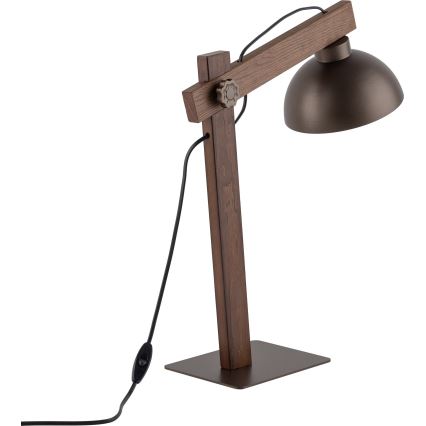 Stolná lampa OSLO 1xE27/15W/230V orech/hnedá