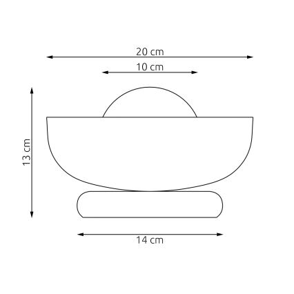 Stolná lampa OZZY 1xG9/8W/230V sivá