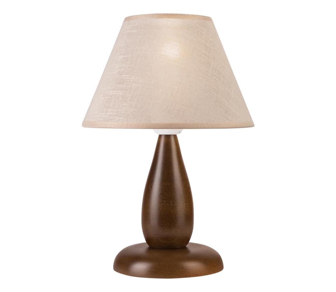  Stolná lampa PERA 1xE27/60W/230V tmavohnedá/buk 