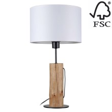 Stolná lampa PINO 1xE27/40W/230V borovica – FSC certifikované