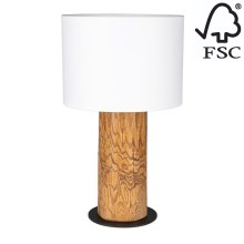 Stolná lampa PINO MIX 1xE27/40W/230V borovica – FSC certifikované