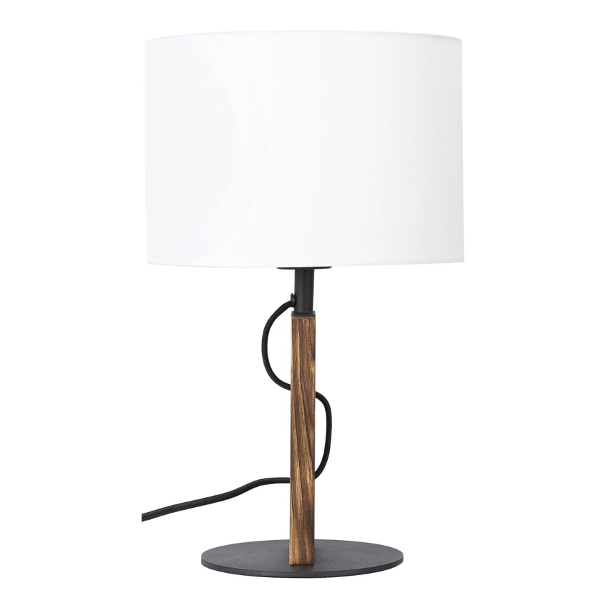 Stolná lampa PINUS 1xE27/40W/230V biela/drevo