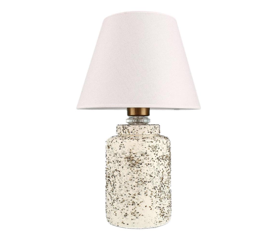 Stolná lampa RAMZES 1xE27/40W/230V biela/béžová 687HMY2400