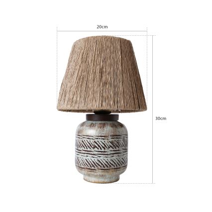 Stolná lampa RAMZES 1xE27/40W/230V hnedá