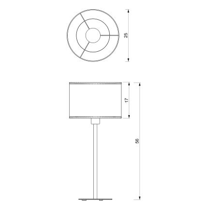 Stolná lampa RATTAN 1xE27/60W/230V pr. 25 cm ratan