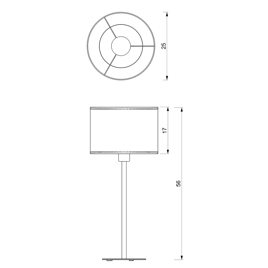 Stolná lampa RATTAN 1xE27/60W/230V pr. 25 cm ratan