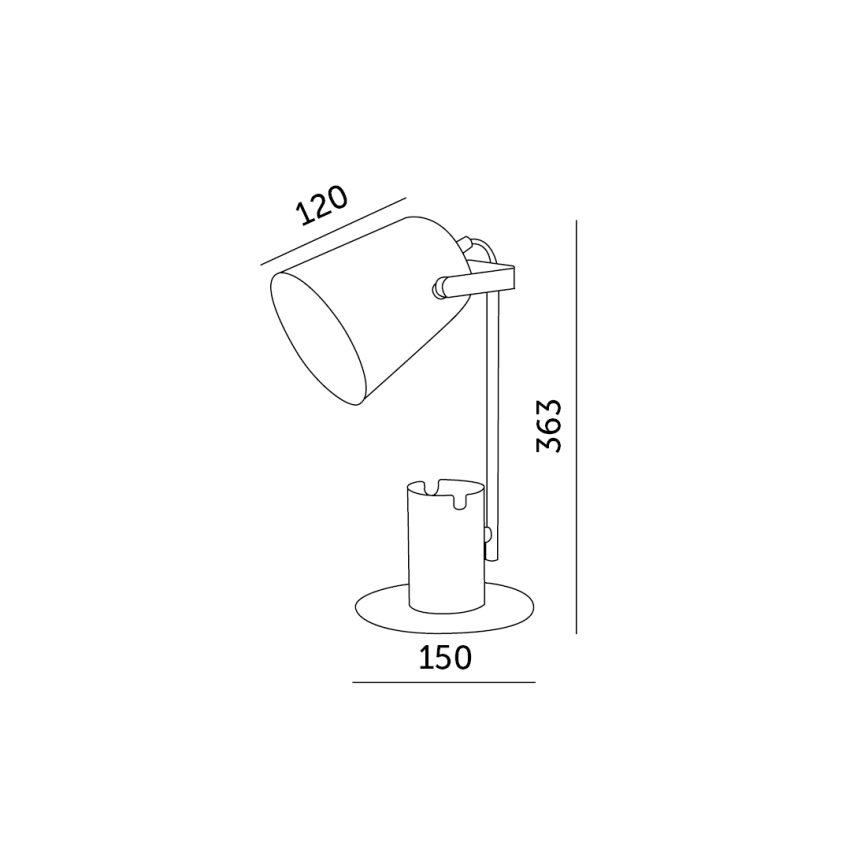Stolná lampa ROLIG 1xE27/25W/230V biela