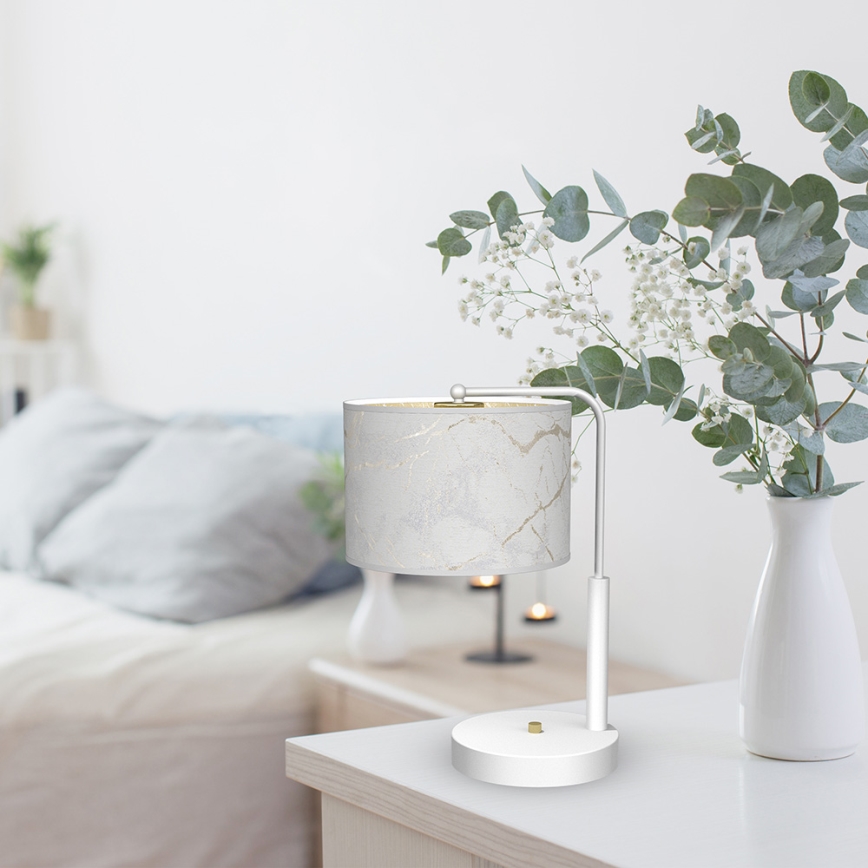 Stolná lampa SENSO 1xE27/60W/230V biela