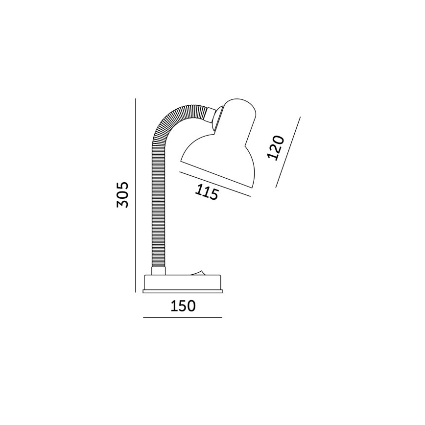 Stolná lampa SMIESZEK 1xE27/40W/230V červená