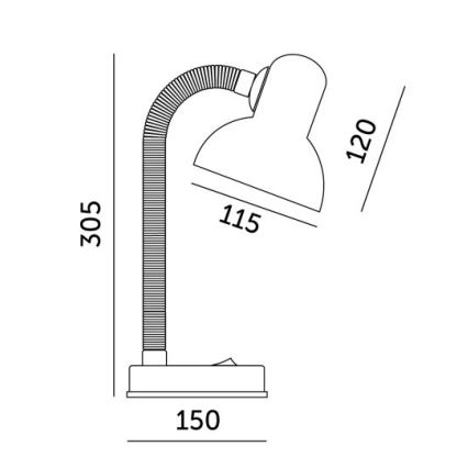 Stolná lampa SMIESZEK 1xE27/40W/230V ružová