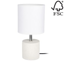 Stolná lampa STRONG ROUND 1xE27/25W/230V betón – FSC certifikované