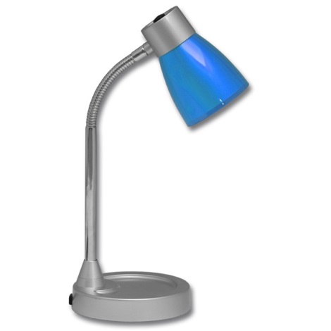 Stolná lampa TINA 1xE14/25W/230V modrá