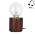 Stolná lampa TRONGO ROUND 1xE27/25W/230V buk – FSC certifikované