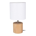 Stolná lampa TRONGO ROUND 1xE27/25W/230V dub