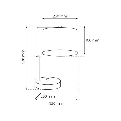 Stolná lampa ULTIMO 1xE27/6W/230V biela