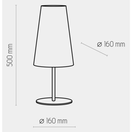 Stolná lampa UMBRELLA 1xE27/15W/230V modrá