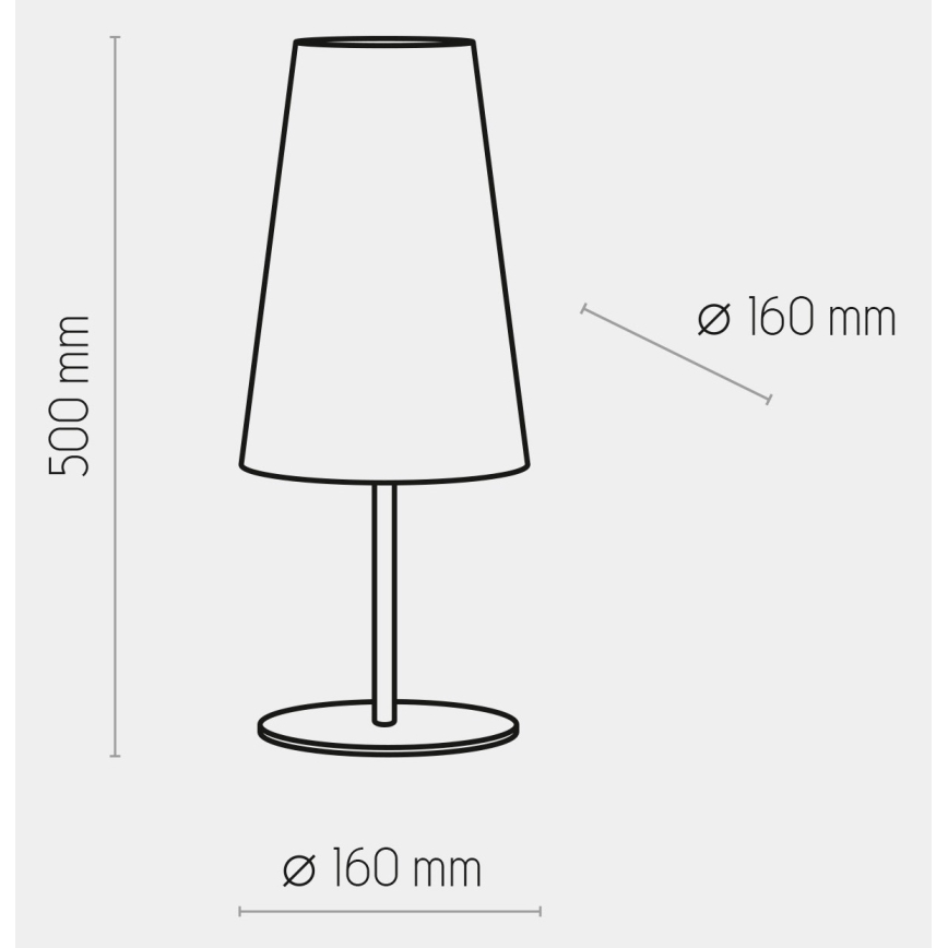 Stolná lampa UMBRELLA 1xE27/15W/230V modrá