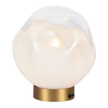 Stolná lampa VANA 1xE27/40W/230V krémová/zlatá