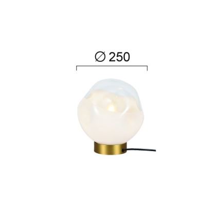 Stolná lampa VANA 1xE27/40W/230V krémová/zlatá