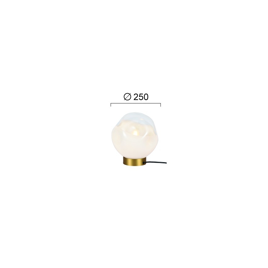 Stolná lampa VANA 1xE27/40W/230V krémová/zlatá