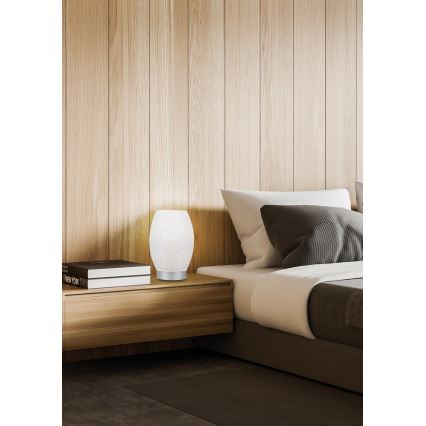 Stolná lampa VENUS 1xE27/60W/230V biela/strieborná