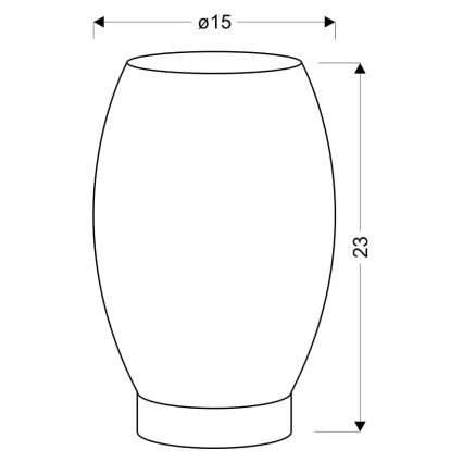 Stolná lampa VENUS 1xE27/60W/230V biela/strieborná