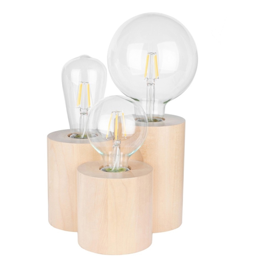 Stolná lampa VINCENT 3xE27/15W/230V breza