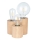 Stolná lampa VINCENT 3xE27/15W/230V dub