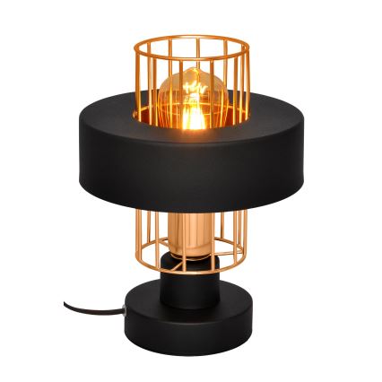 Stolná lampa VOLTA 1xE27/15W/230V čierna/zlatá