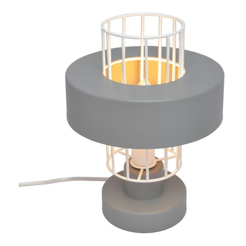 Stolná lampa VOLTA 1xE27/15W/230V šedá