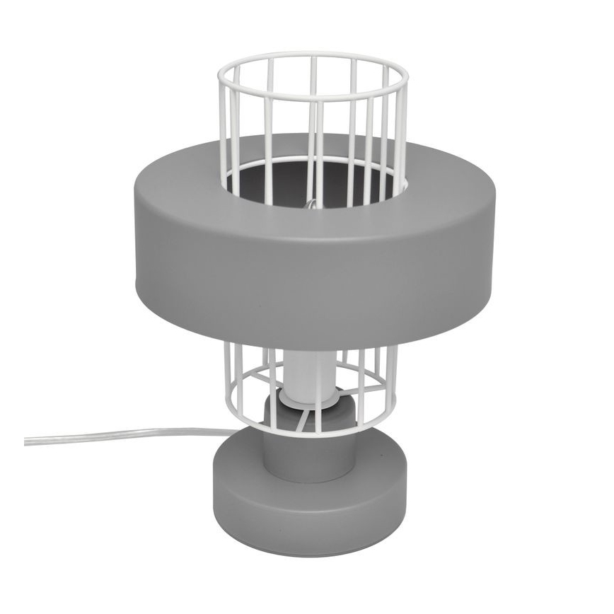 Stolná lampa VOLTA 1xE27/15W/230V šedá