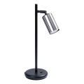 Stolná lampa WINX 1xGU10/10W/230V čierna/lesklý chróm