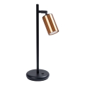 Stolná lampa WINX 1xGU10/10W/230V čierna/meď