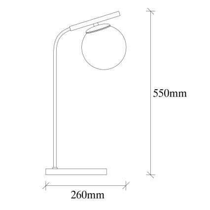 Stolná lampa YILDIZ 1xE27/40W/230V