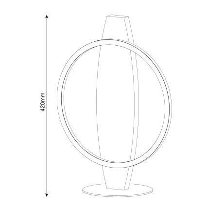 Stolná LED lampa MELISA LED/10W/230V borovica