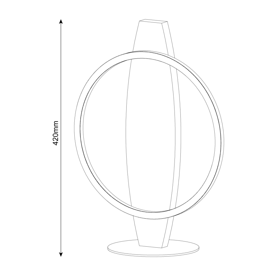 Stolná LED lampa MELISA LED/10W/230V borovica