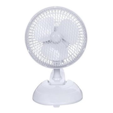 Stolný ventilátor 15W/230V pr. 20 cm biela