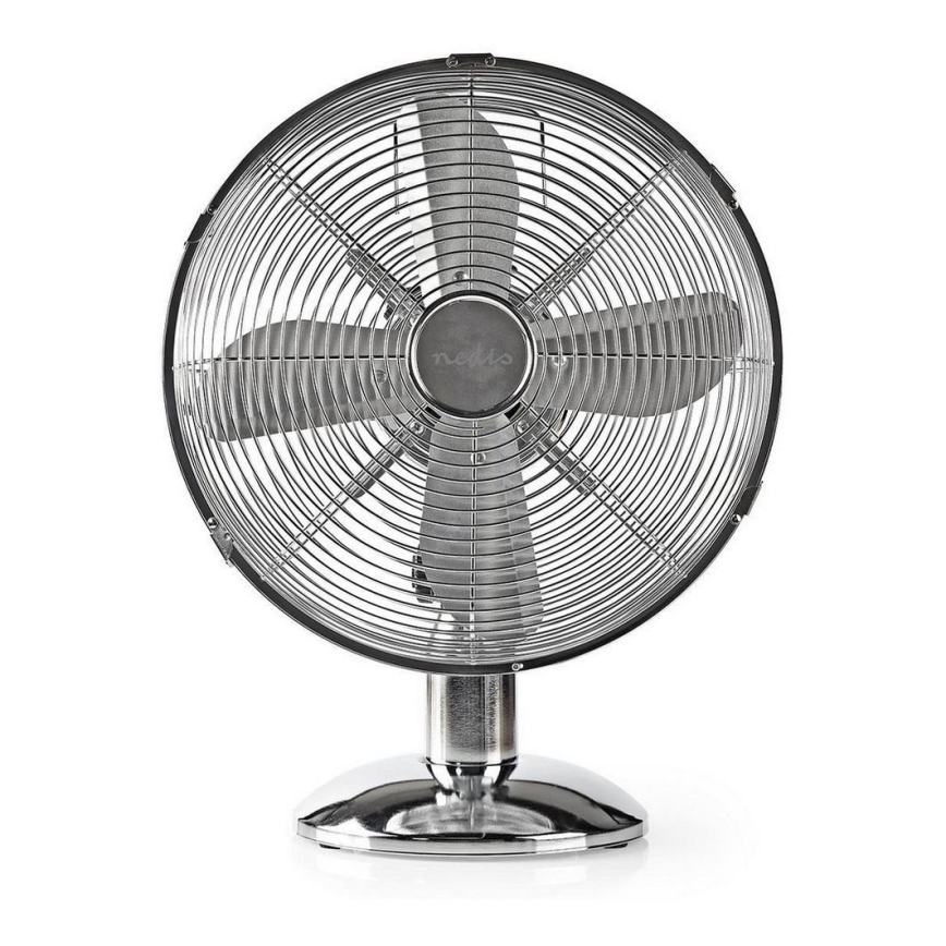 Stolný ventilátor 35W/230V lesklý chróm