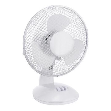 Stolný ventilátor 38W/230V pr. 25 cm biely