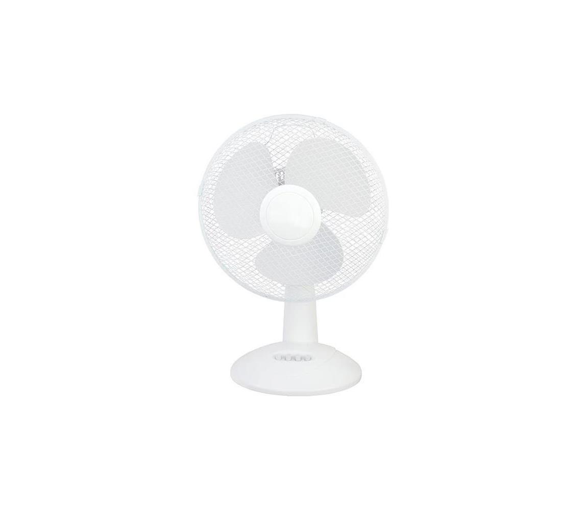 Eurolamp Stolný látor 45 W/230 V, priemer 45 cm, biely 147-29041