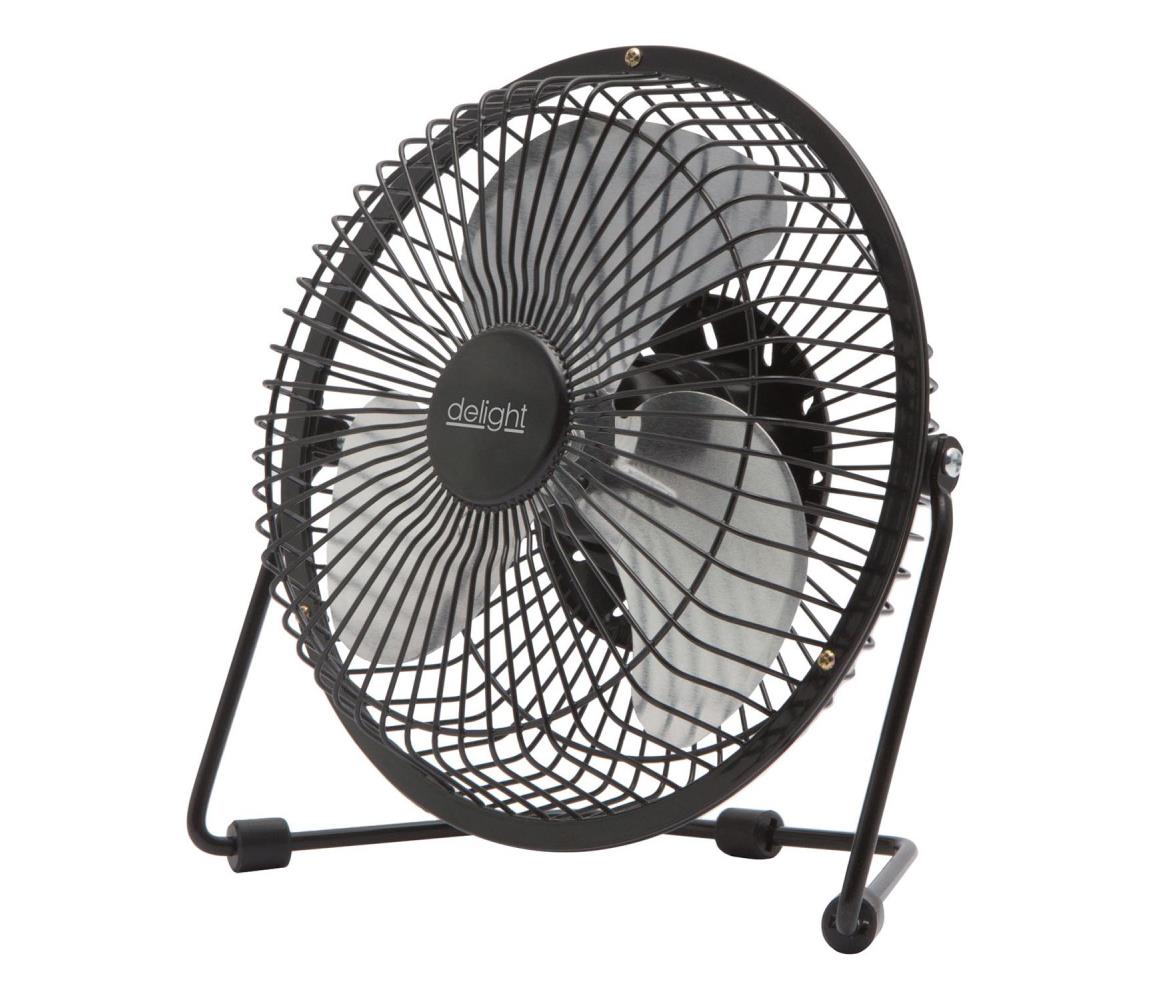Stolný látor USB 1,75 W / 5 V, priemer 18 cm, čierny 51110