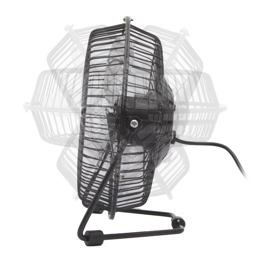 Stolný ventilátor USB 1,75 W / 5 V, priemer 18 cm, čierny
