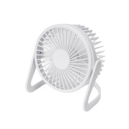 Stolný ventilátor USB pr. 15 cm biela