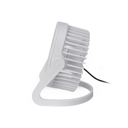 Stolný ventilátor USB pr. 15 cm biela