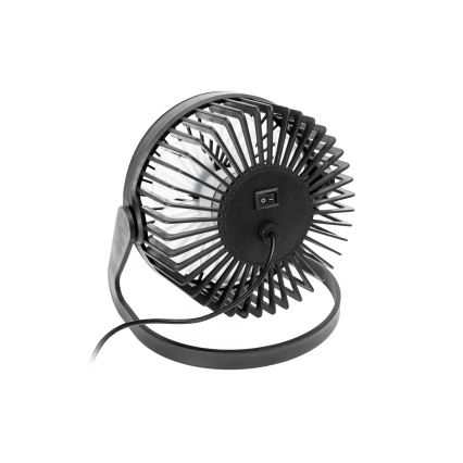 Stolový ventilátor USB pr. 15 cm čierny