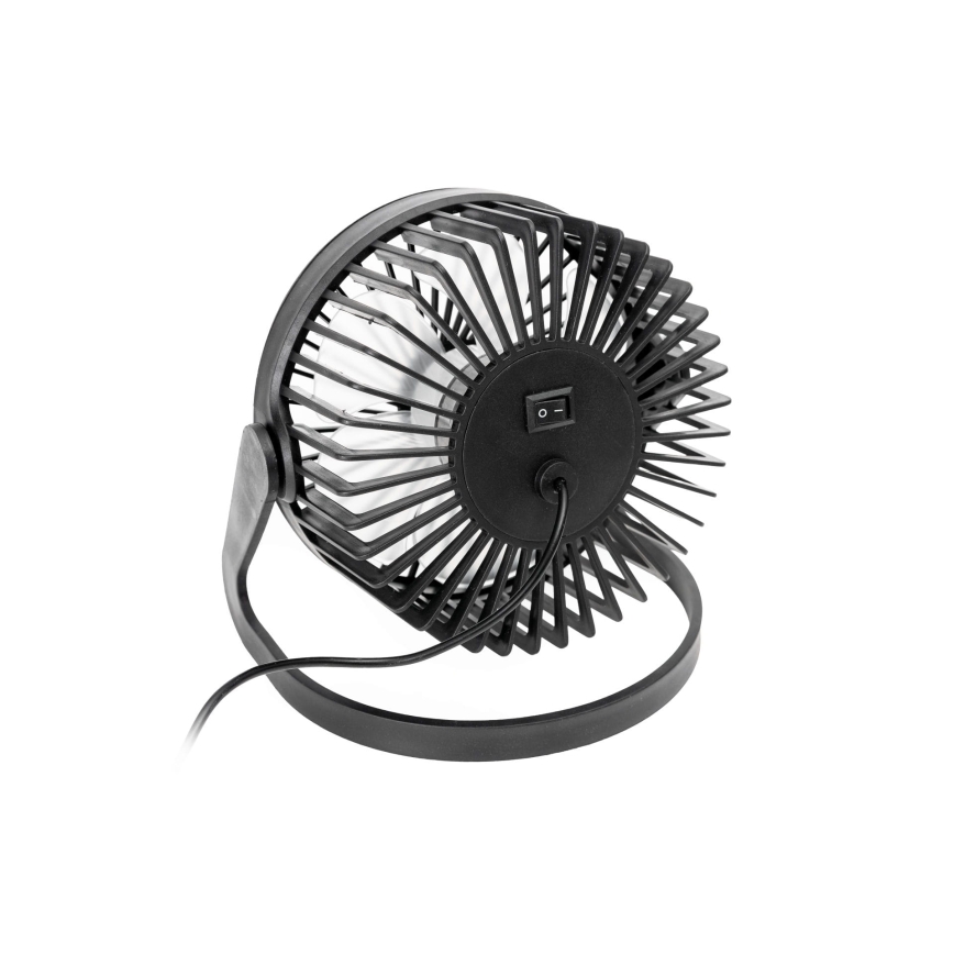 Stolový ventilátor USB pr. 15 cm čierny