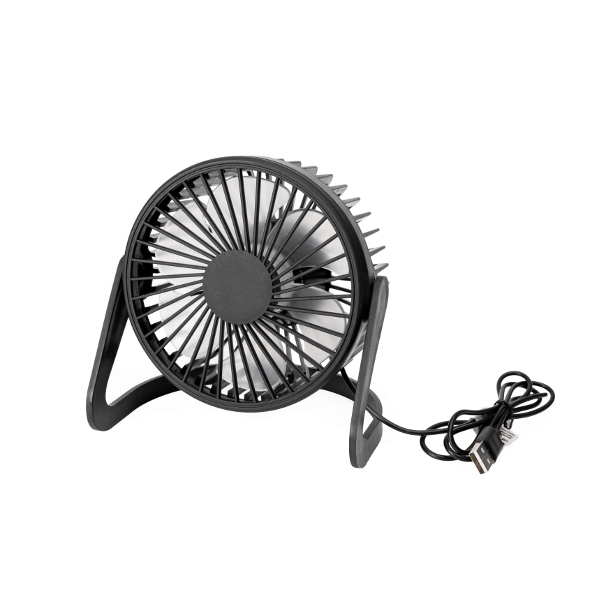 Stolový ventilátor USB pr. 15 cm čierny