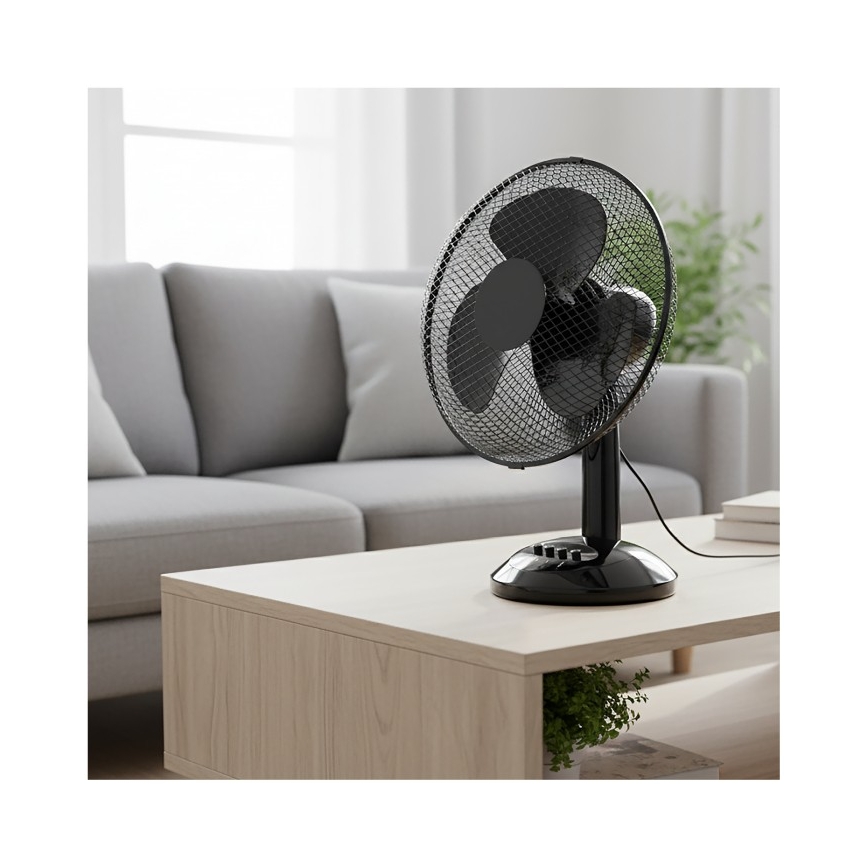 Stolný ventilátor VIENTO 40W/230V čierny